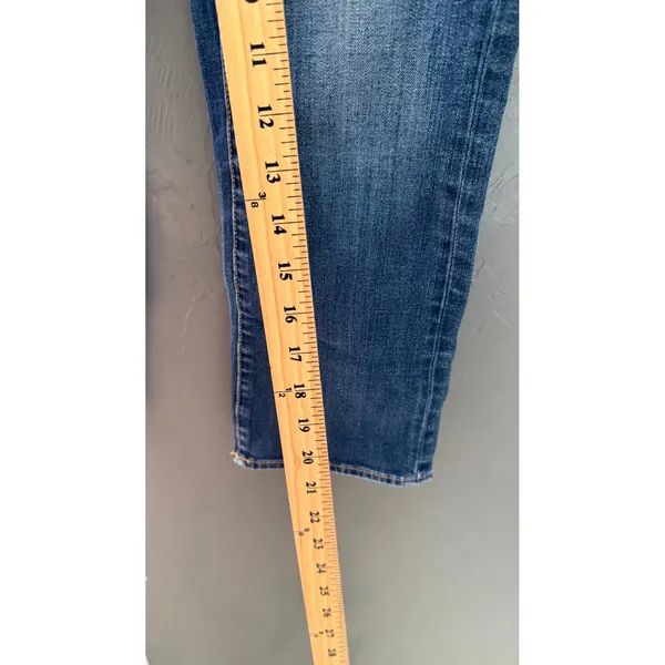 American Eagle Vintage Y2k Artist‎ Crop Capri Jeans Womens 2 Mid Rise Denim - Image 5