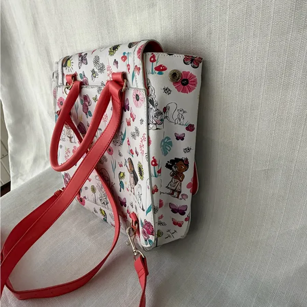 Disney Animators Collection Backpack Floral Princess Disney Store Exclusive(B154 - Image 11