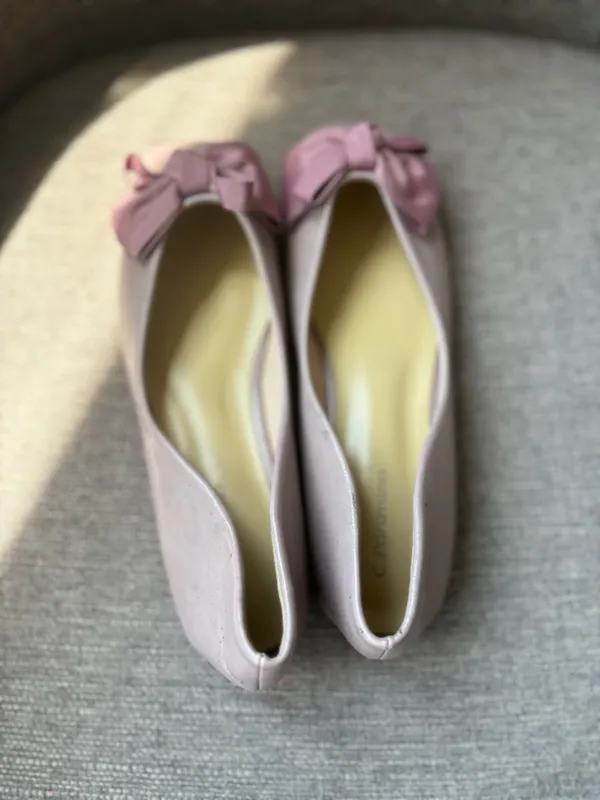 C. Paravano Bow Ballerina Flats (Eva) Pink Size 6 - Image 5