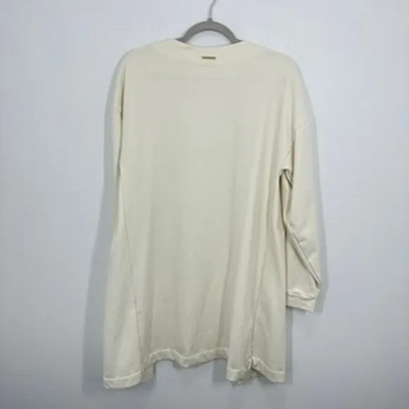 Gymshark Women's Size Small Cream Open‎ Front Long Sleeve Cardigan Sweater Top - Image 9