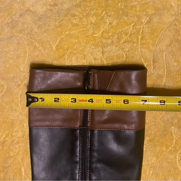 Black/Brown Knee High Boots (NWT) Brown Size 7 - Image 11