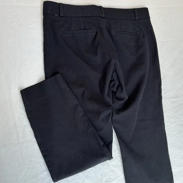 Banana Republic Sloan Fit Ankle Dress Pants sz 8 Black Work career academia - Image 7