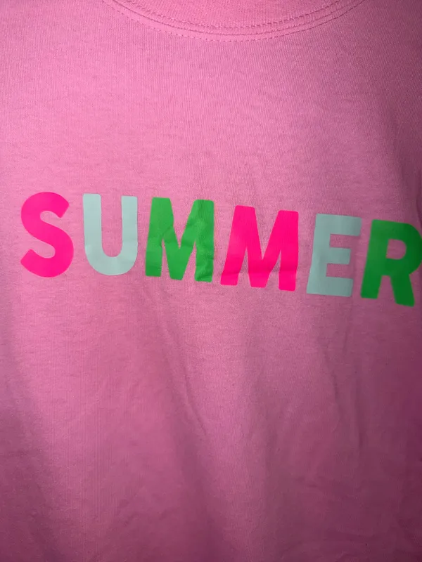 SUMMER pink graphic tee woman - Image 2