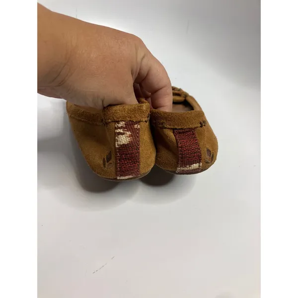 Reef Winter Drift Moccasins Womens 7 Brown Excellent Suede Fringe Southwestern - Image 6