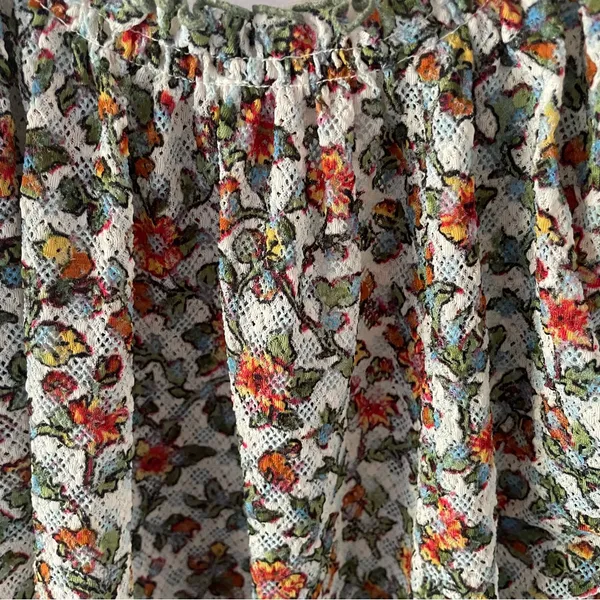 Free People Astra green floral peasant top - Image 5