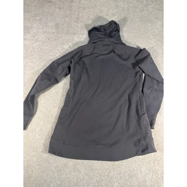 ll bean womens funnel neck sweatshirt gray small pockets thumbholes - Image 11