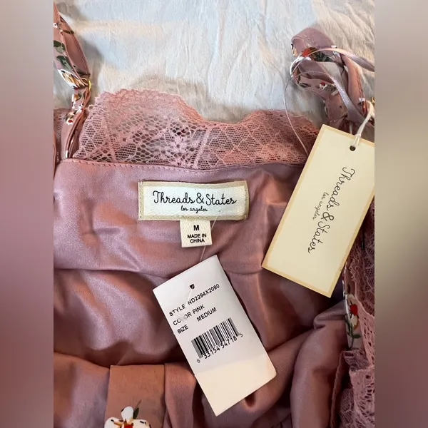 Gold‎ and Pink Sequin High Low Sundress - Image 6