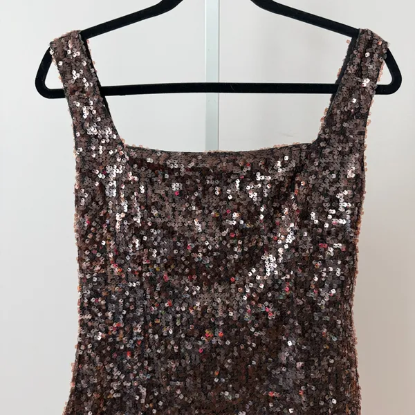 Petal + Pup Awhina sz 4 ‎ Brown Sequin Mini Dress NWT Mobwife Party - Image 2