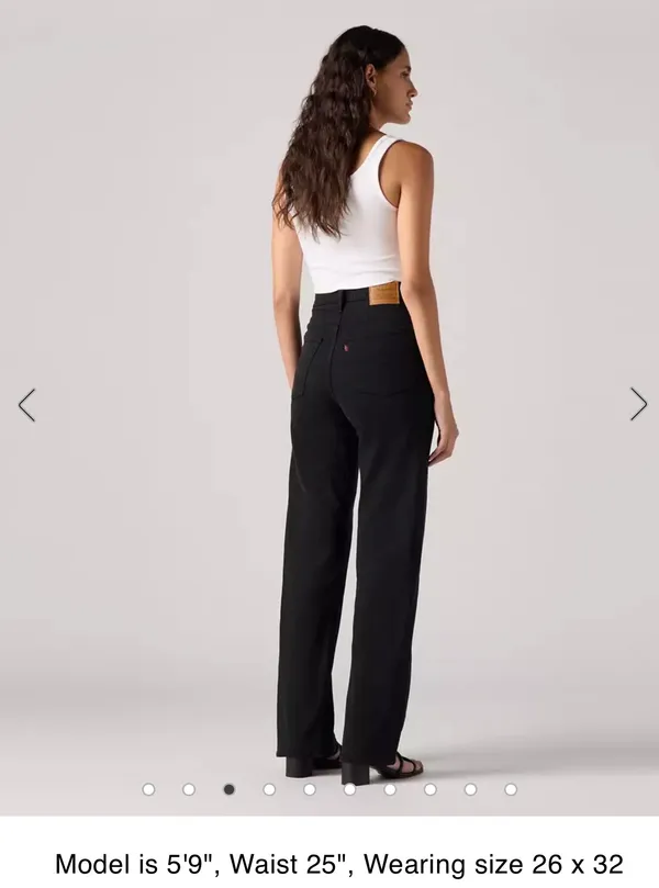 Levi’s Black Jeans Ribcage Straight  - Image 8