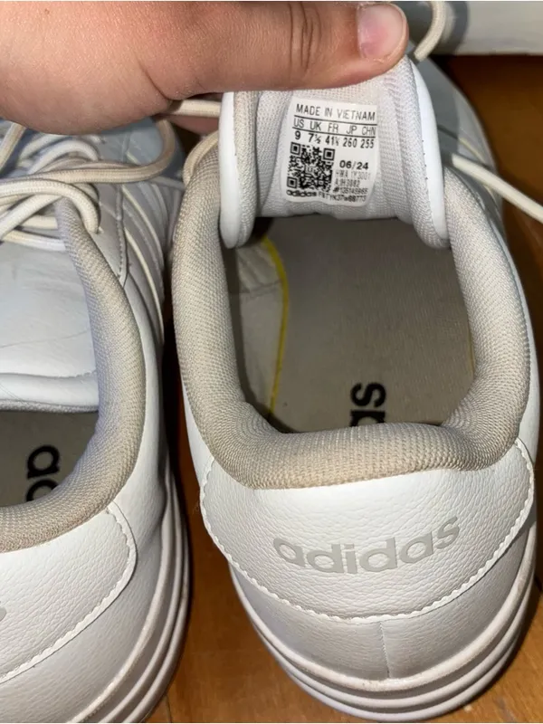 Adidas VL Court Bold IH3082 Sneakers Women's US 9 White Sportswear Shoes EBS1181 - Image 6
