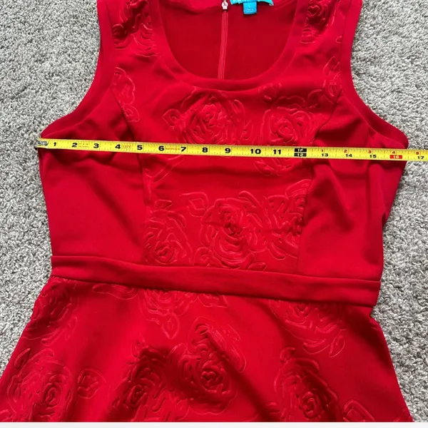 L’ Amour Nanette Lepore Red Sleeveless A-Line Dress - Image 5
