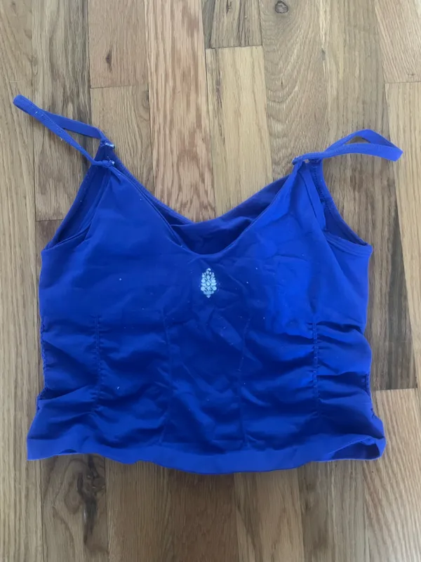 Free People Blue Athletic Tank - Image 2