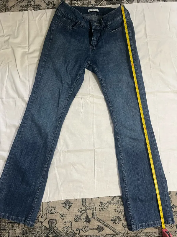 Women’s Dark Blue Straight-Leg Jeans - Image 2