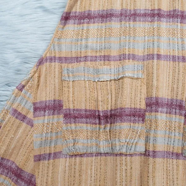 FREE PEOPLE Harper Striped Maxi Tank A-Line Swing Dress Women's Size Small - Image 9
