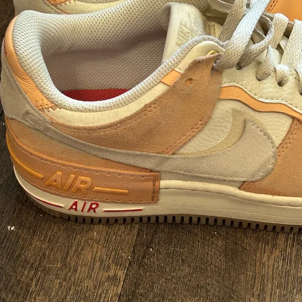 Nike Air Force 1‎ Shadow Sisterhood Cashmere Orange Sneakers Womens 8.5 - Image 11