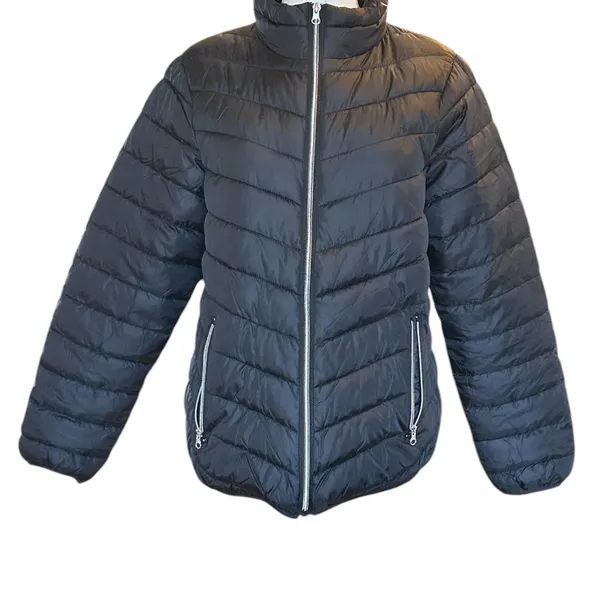 Big Chill Women’s Black Packable Jacket Large Transitional - Image 2