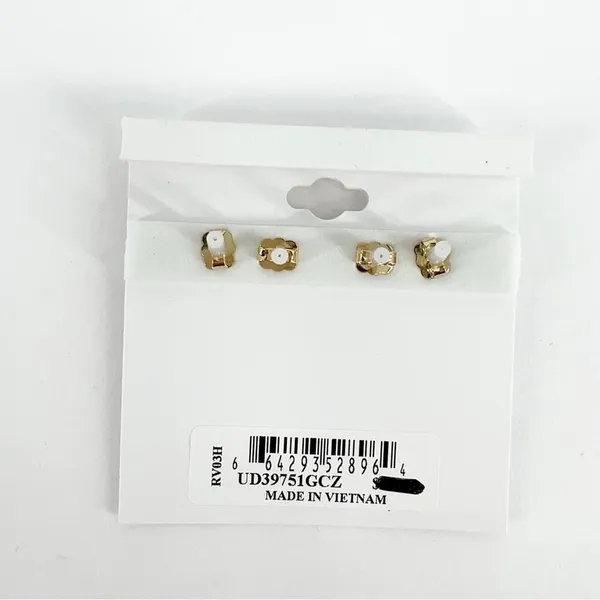 NWT AJOA Lala 2‎ Pack Gold Stud Earrings Minimalist - Image 4