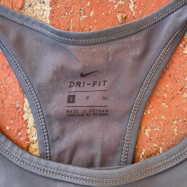 Nike pro grey sports bra sz s - Image 3