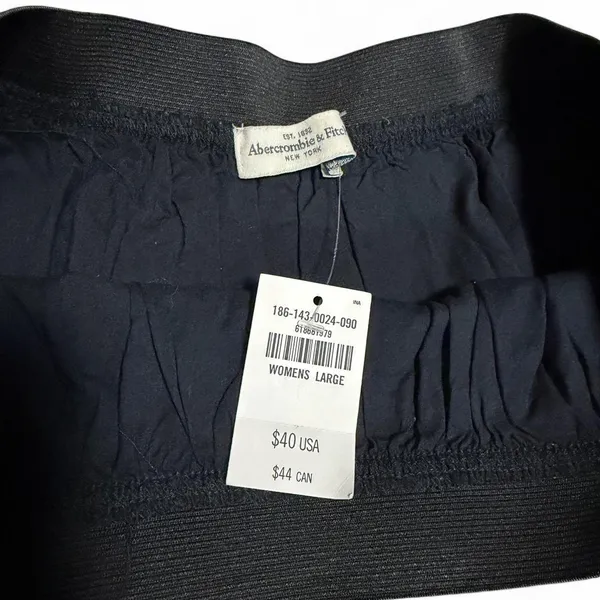 Abercrombie & Fitch Black skirt with elastic waistband Size L #skirt #aesthetic - Image 3