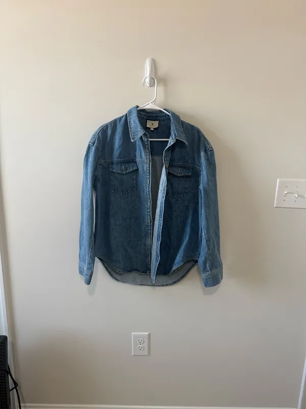 Tuckernuck Denim Button-Up  jacket Shirt S - Image 2