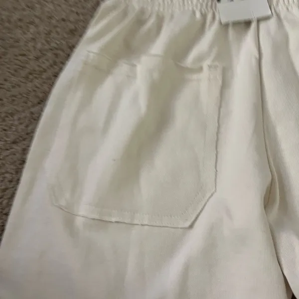 ZARA Cream Women's Wide Leg lounge Pants with elastic waistband never worn - Image 8