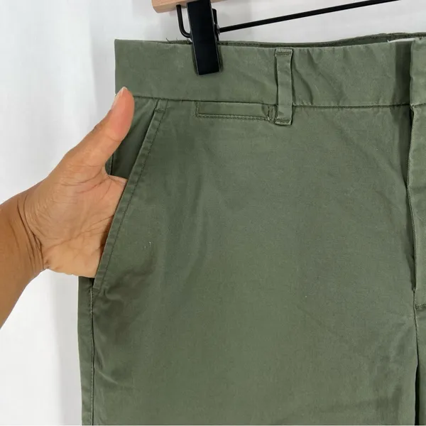 GAP Slim City‎ Olive Green Stretch Cotton Pant NWT Size 8 - Image 4