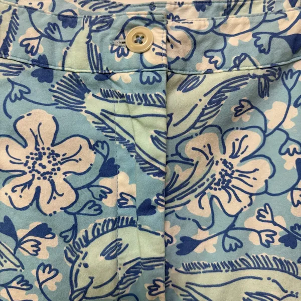 Lilly Pulitzer Vintage Ocean Print Capri Pants Size‎ 10 - Image 4