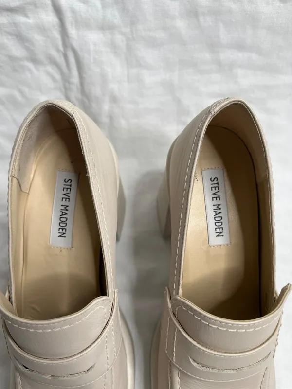 Steve Madden Y2k Platform Fulfill Cream Bratz Loafers 8.5 - Image 4