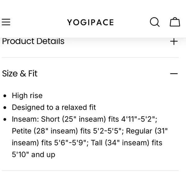 Yogipace Women's Lightweight Studio Pants XS Black NEW WITH TAGS shorter Inseam - Image 3
