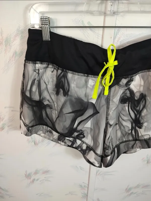 Avia Black Gray Smoke print Shorts - Image 2