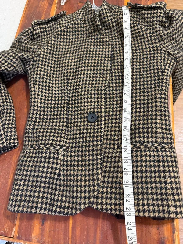 Vintage Herringbone Blazer Sports Suit Jacket unisex 80s 90s business office - Image 6