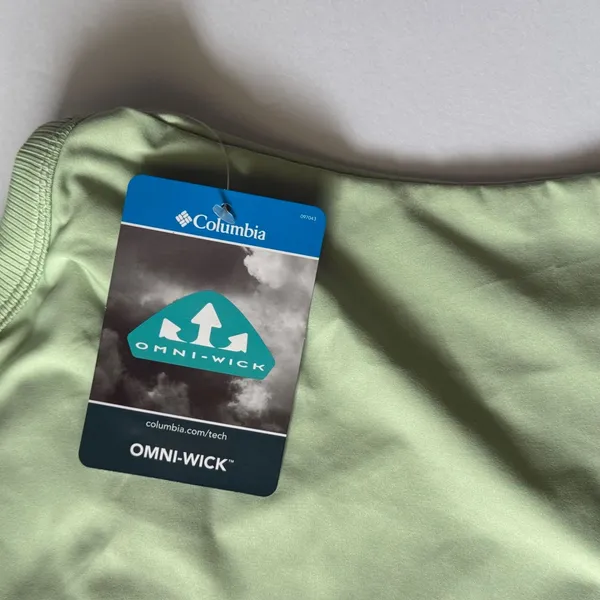 Columbia Boundless Trek Support‎ Tank Womens Small Green AL9322 Omni-Wick NWT - Image 10