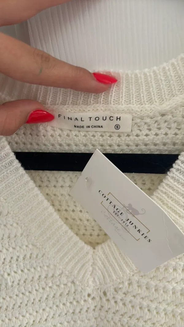 Final Touch short sleeve sweater - Image 5