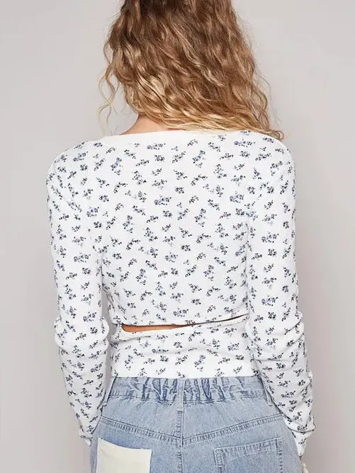 POL Carmen Printed Thermal Top Medium - Image 3