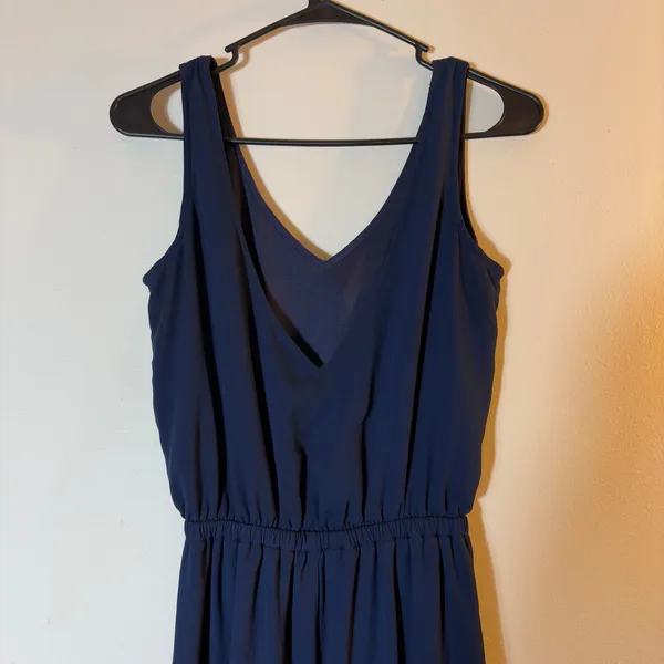 Show Me Your Mumu Hacienda Maxi Dress Size Medium Navy Blue‎ - Image 5