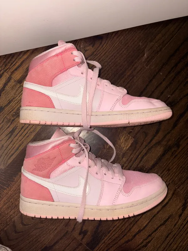 Nike Jordan 1 Mid Digital Pink Shoes - Image 6