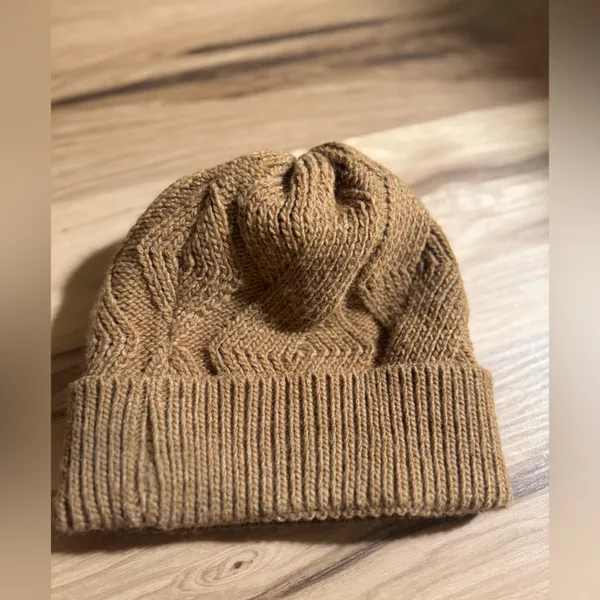C.C Tan Knit Beanie Brown - Image 3