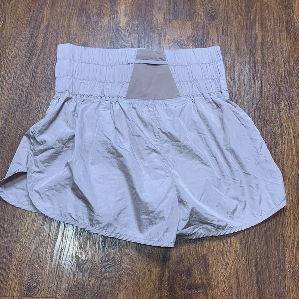 Free People Movement The Way Home Lighter Pink Shorts High Waist Sz M - Image 3