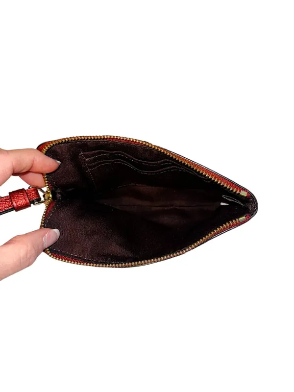 Coach Metallic Cherry Small Corner Zip Wristlet - Image 3