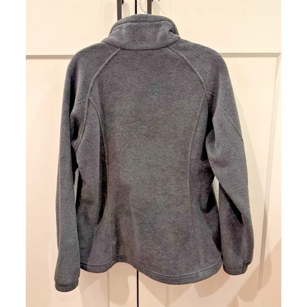 Columbia Sportswear Jacket Women’s LP Gray Full Zip Fleece Warm Soft - Image 2