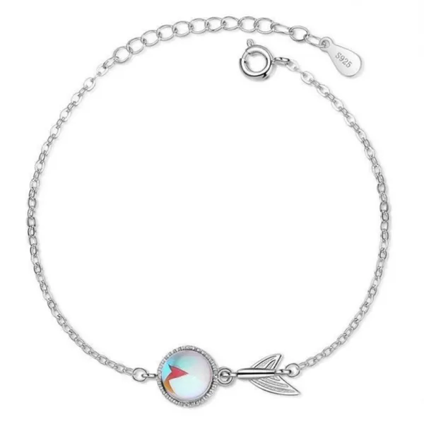 925 Sterling Silver Moonstone Charm Bracelet for Women - Image 4