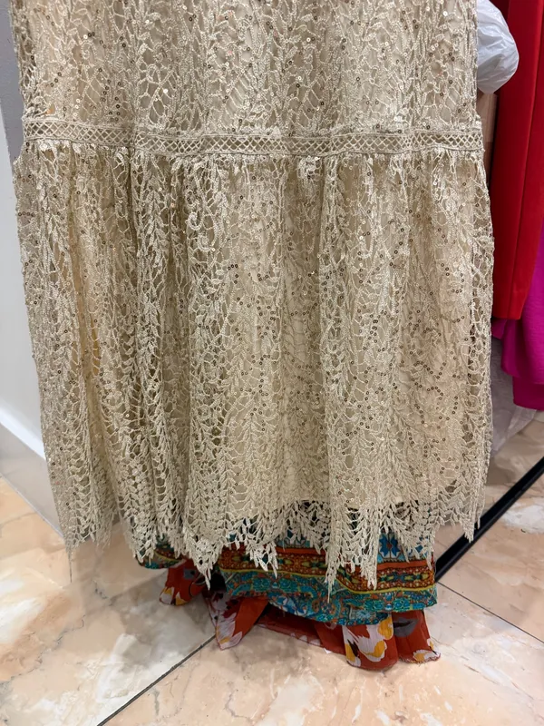 Women’s gold elegant just me dress - Image 5