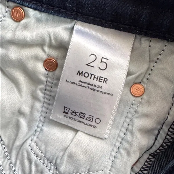 MOTHER Denim jeans the insider crop step gray movin on up stretch blue - Image 8
