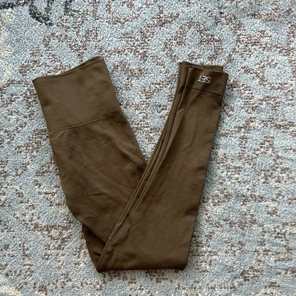 SET ACTIVE X REVOLVE Leggings Brush Brown XS - Image 5