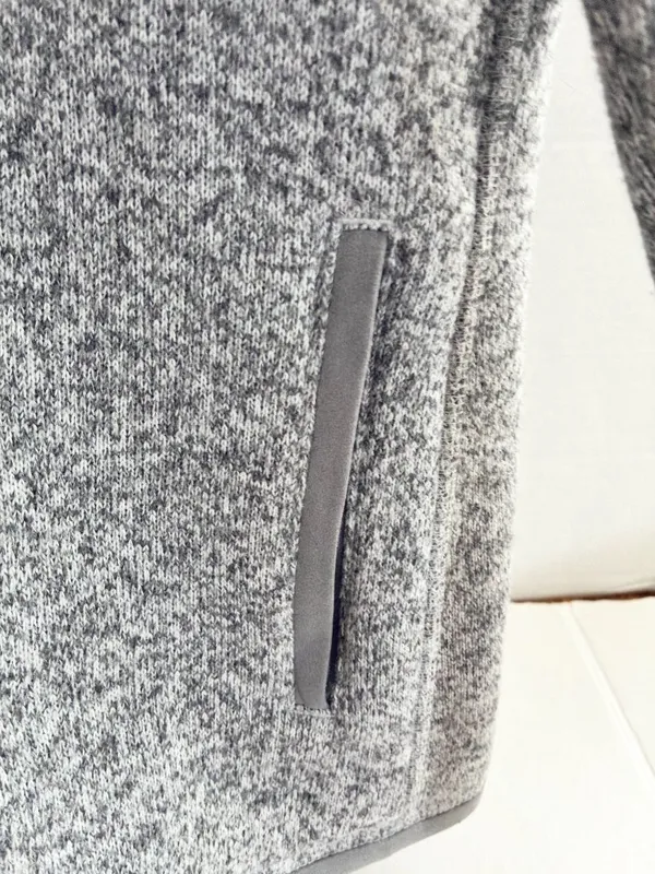 Patagonia Better Sweater Full-Zip Hoody Jacket - M - Birch White/Grey - Image 6