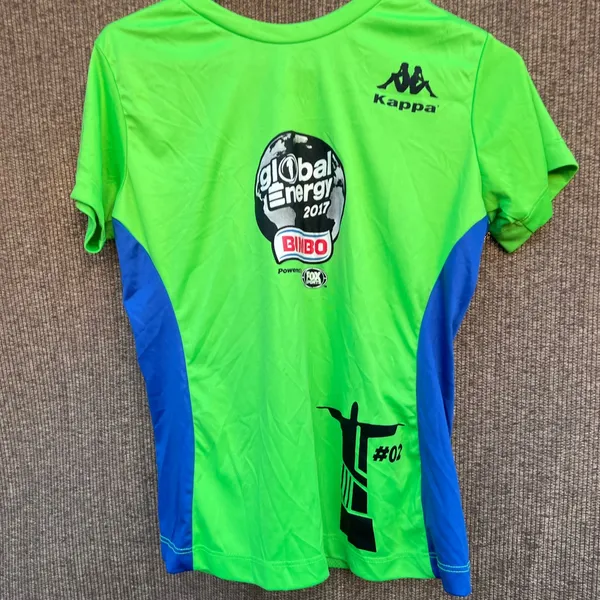 Kappa Global Energy 2017 Running Athletic Shirt Rio De Janeiro Womens Small - Image 2