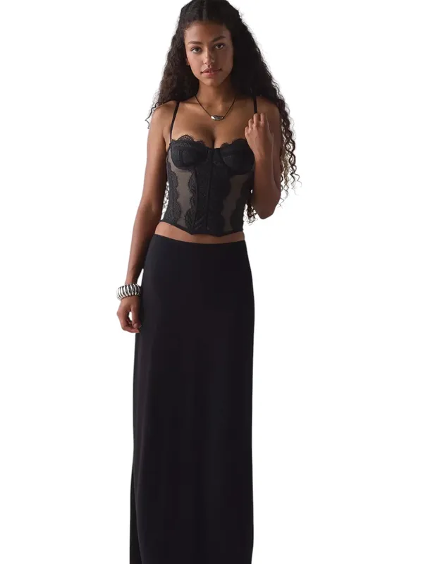 Urban Outfitters Out From Under Modern Love Corset Washed Black M - Image 6