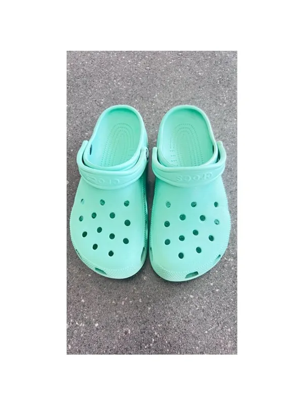 CROCS Classic Clogs Unisex 7 Aquamarine Mint Green Slip On Comfort - Image 3