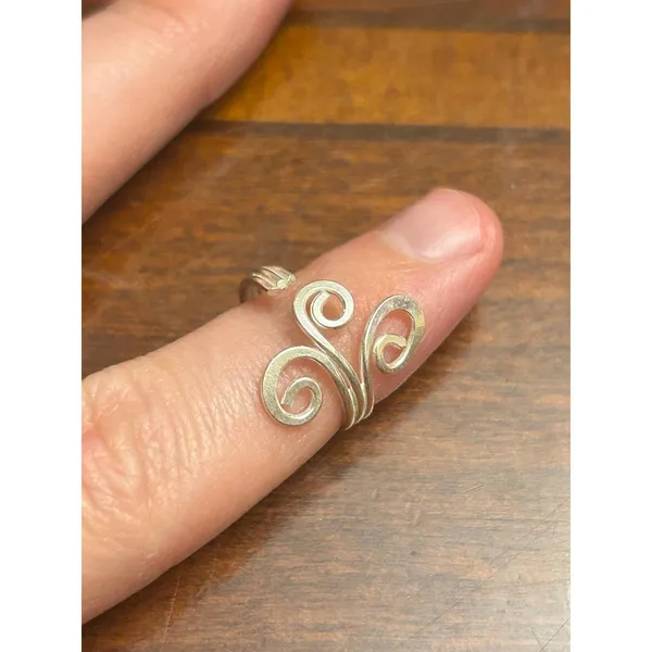 925 sterling silver ring band h96 1.49g size 5 - Image 3