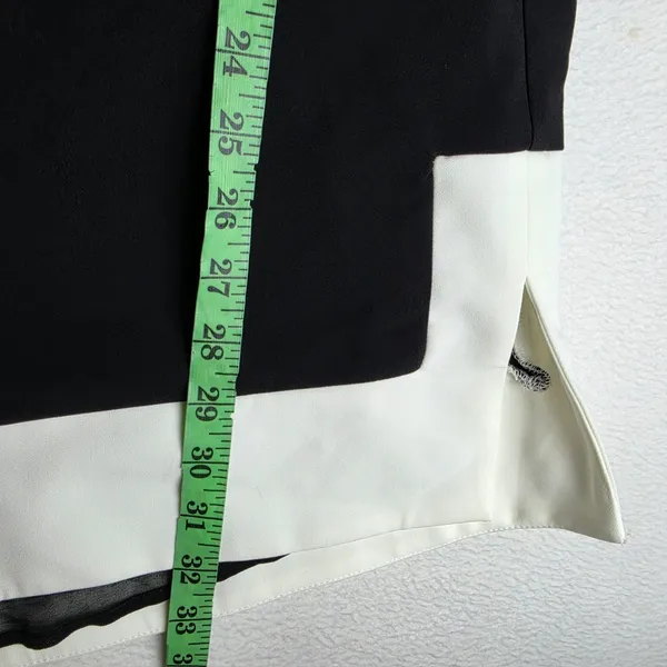 Anthropologie English Factory NWT 41P Black White Colorblock Collared Shift‎ Mini Dress XS - Image 12